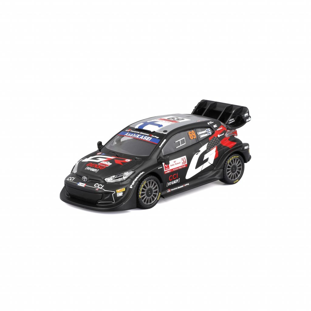 1:43 Bburago - GR Yaris Rally 1 Hybrid WRC 2024 - #69 Kalle Rovanperä in Acrylic Box