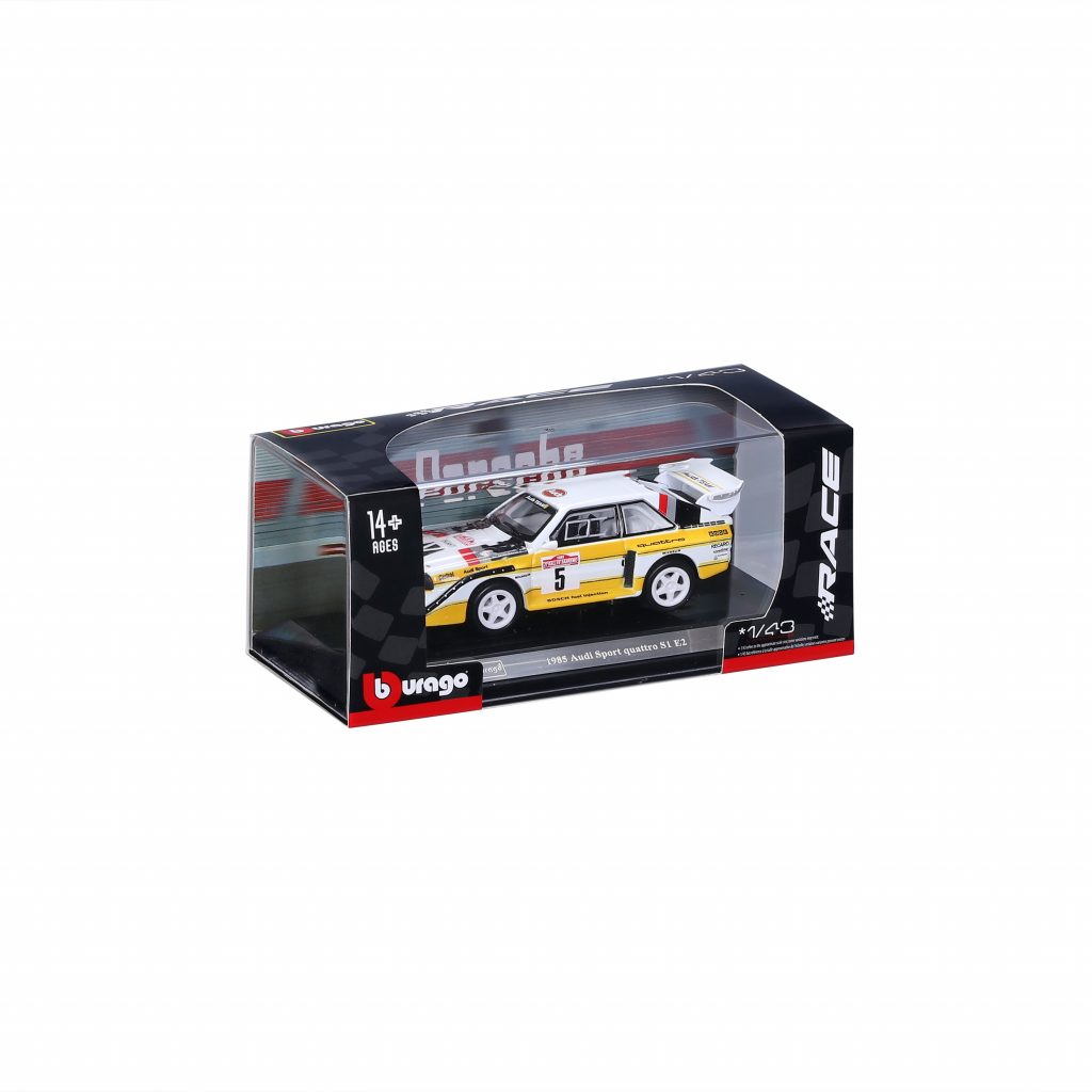 1:43 Bburago - 1985 Audi Sport Quattro S1 E2 in Acrylic Box