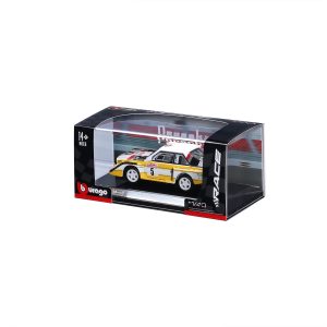 1:43 Bburago - 1985 Audi Sport Quattro S1 E2 in Acrylic Box - Image 4