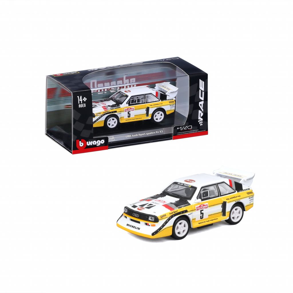 1:43 Bburago - 1985 Audi Sport Quattro S1 E2 in Acrylic Box