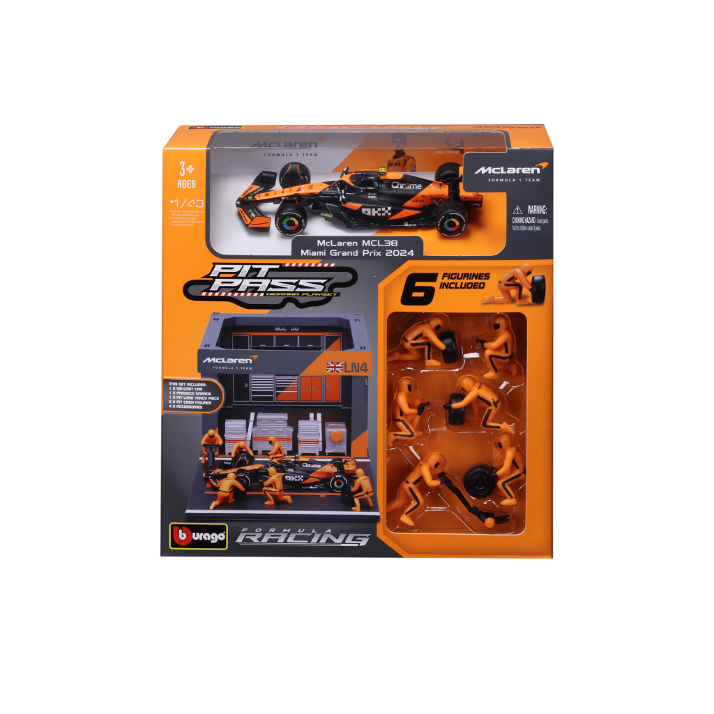 1:43 F1 2024 Pit Pass - McLaren F1 MCL38 #4 Lando Norris