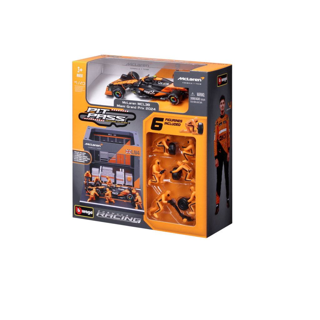 1:43 F1 2024 Pit Pass - McLaren F1 MCL38 #4 Lando Norris