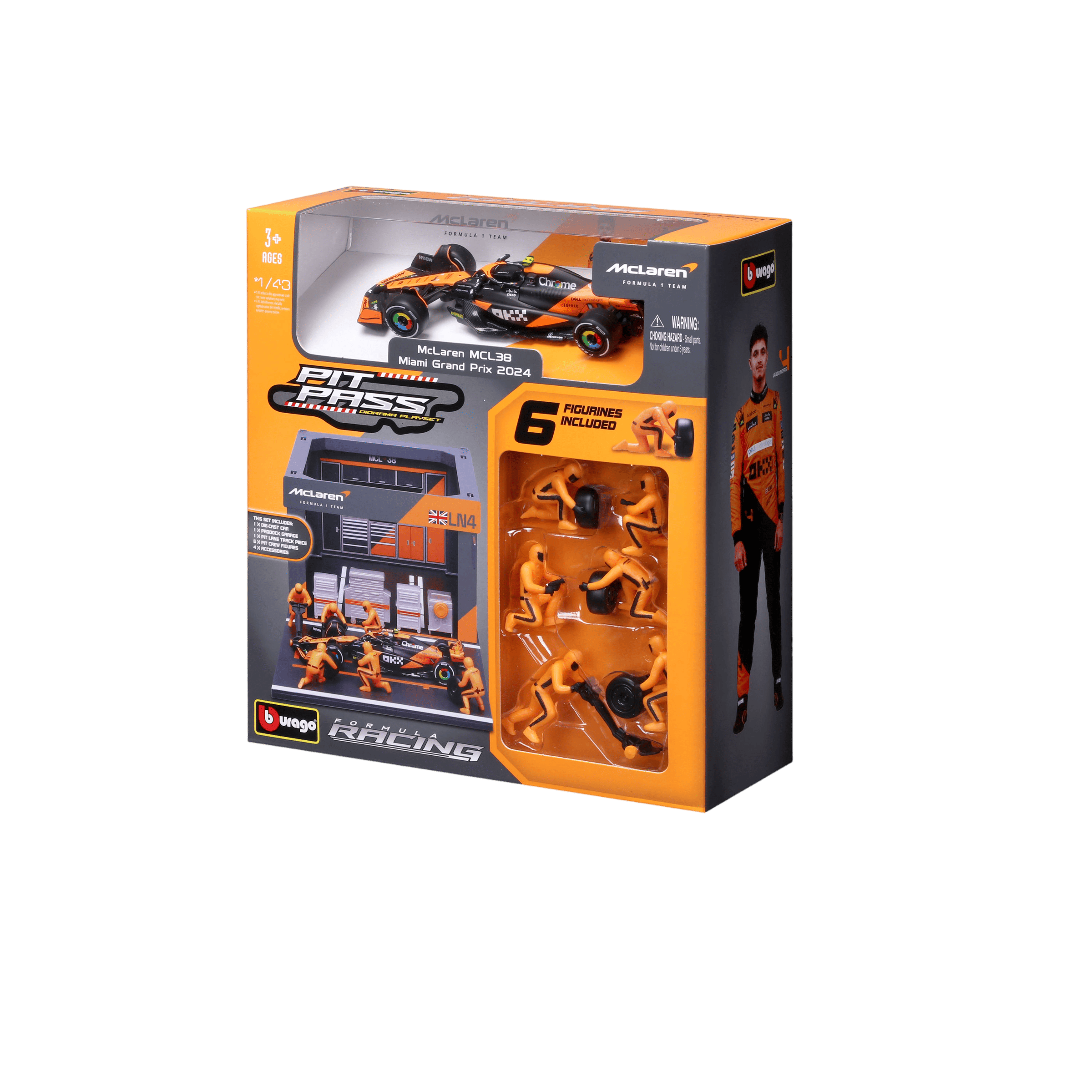 1:43 F1 2024 Pit Pass - McLaren F1 MCL38 #4 Lando Norris - Image 6