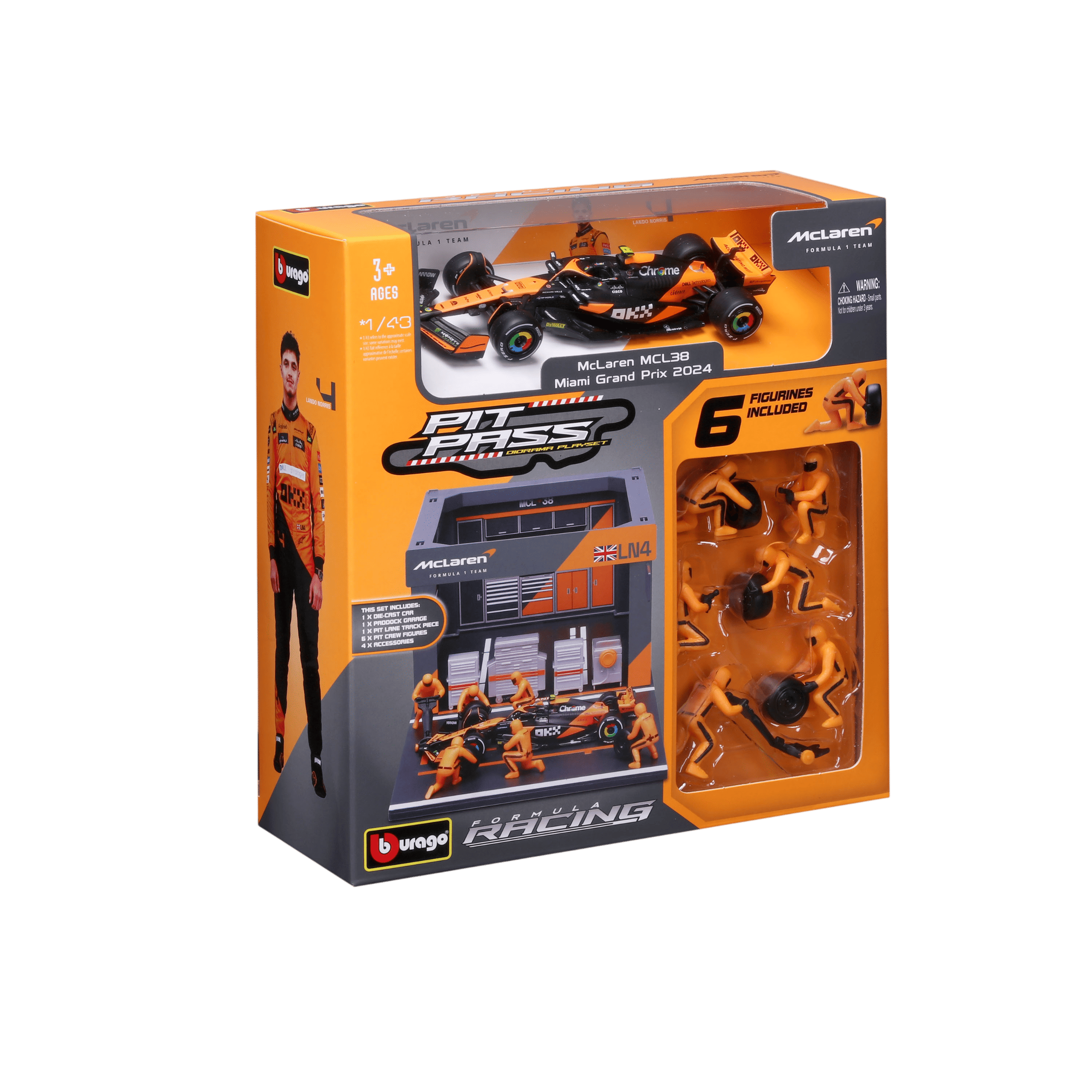 1:43 F1 2024 Pit Pass - McLaren F1 MCL38 #4 Lando Norris - Image 5
