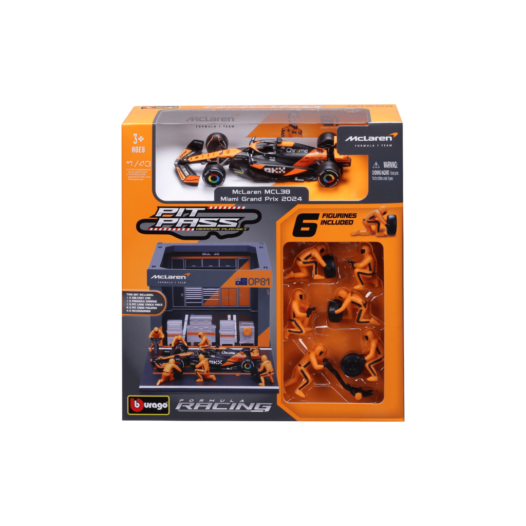 1:43 F1 2024 Pit Pass - McLaren F1 MCL38 #81 Oscar Piastri