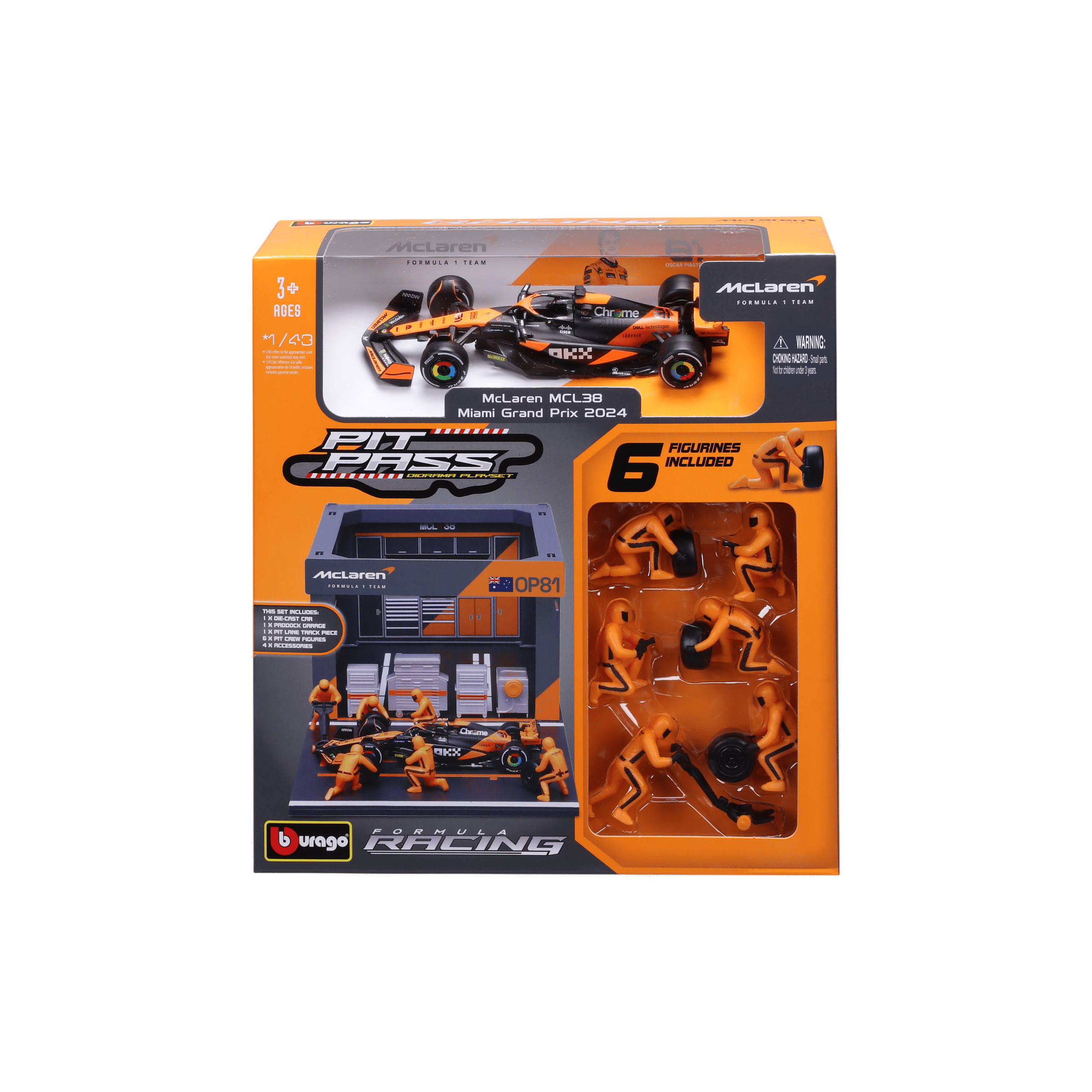 1:43 F1 2024 Pit Pass - McLaren F1 MCL38 #81 Oscar Piastri - Image 1