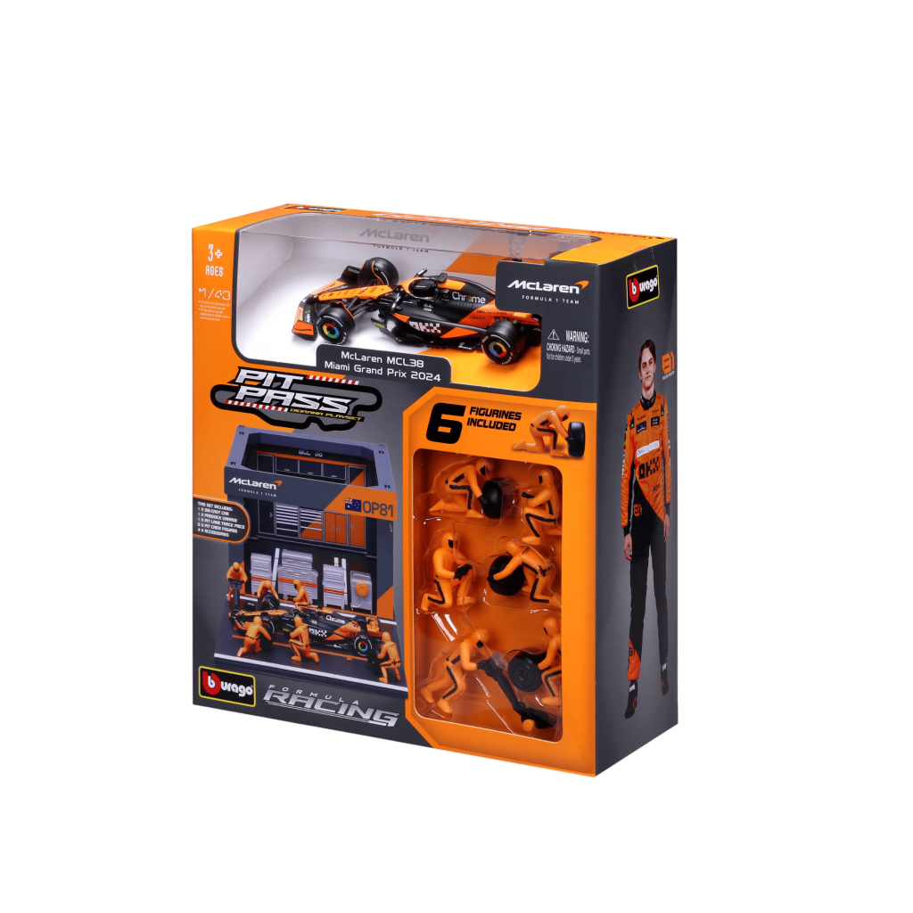 1:43 F1 2024 Pit Pass - McLaren F1 MCL38 #81 Oscar Piastri