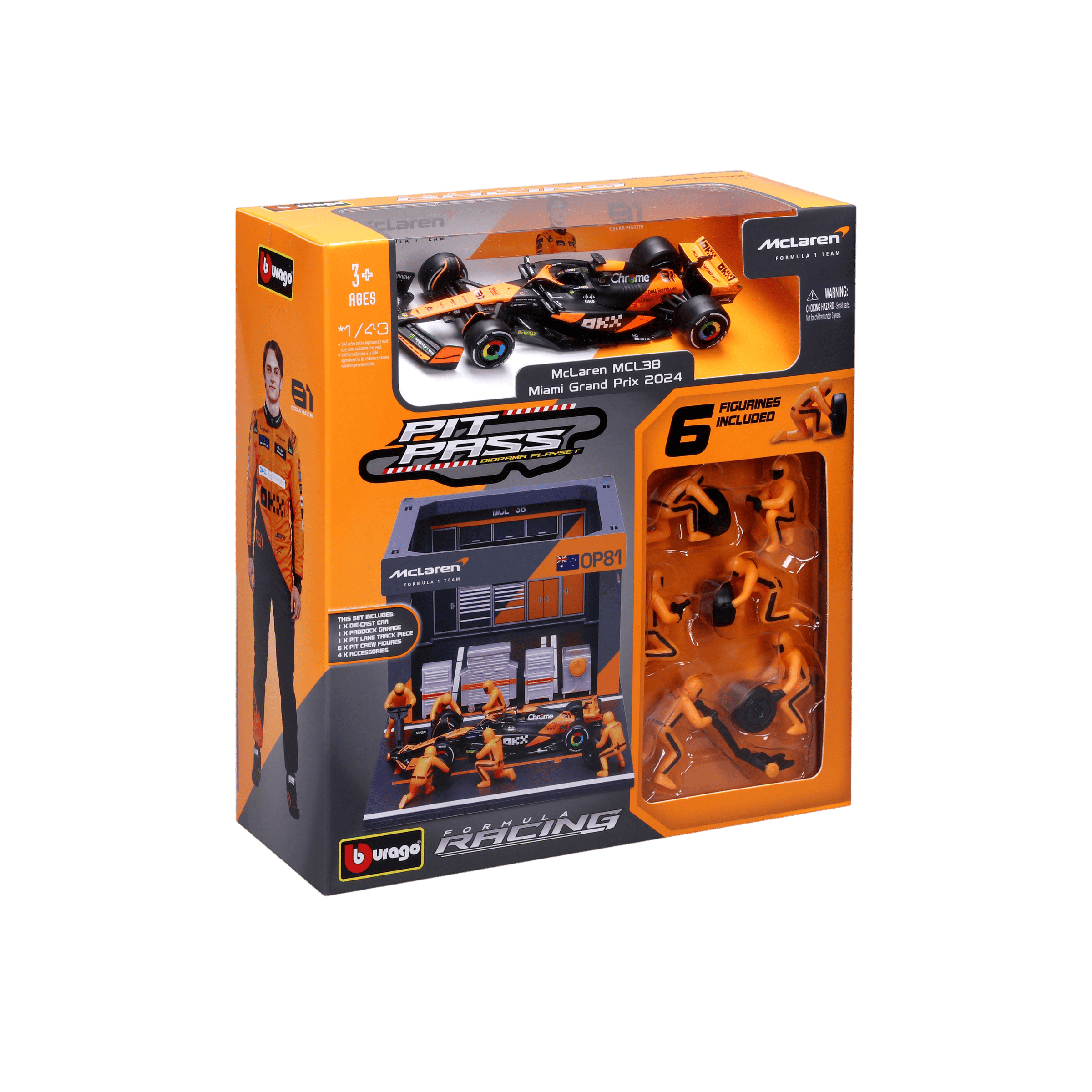 1:43 F1 2024 Pit Pass - McLaren F1 MCL38 #81 Oscar Piastri - Image 5