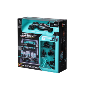 1:43 F1 2024 Pit Pass - Mercedes-AMG W15 #63 George Russell - Image 6