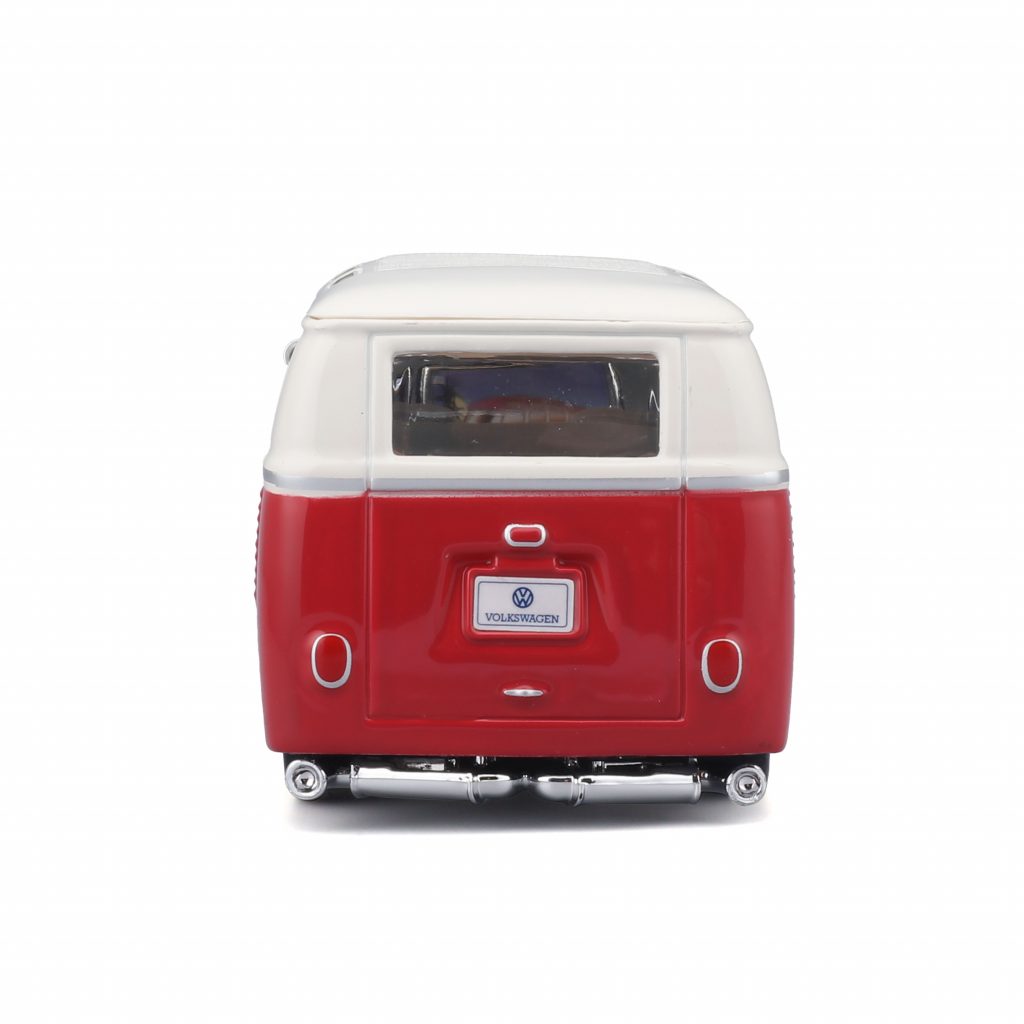 1:32 Bburago - VW Van Samba - Red White in Window Box