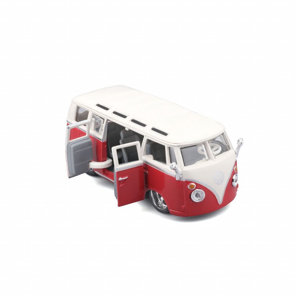 1:32 Bburago - VW Van Samba - Red White in Window Box