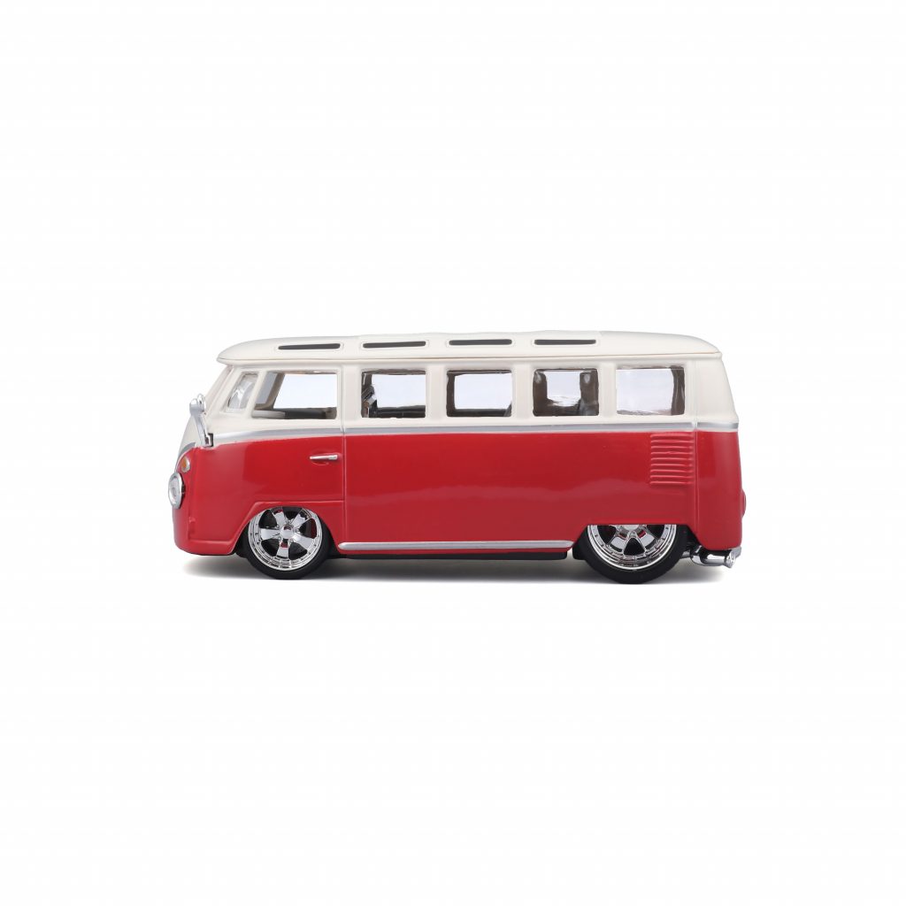 1:32 Bburago - VW Van Samba - Red White in Window Box