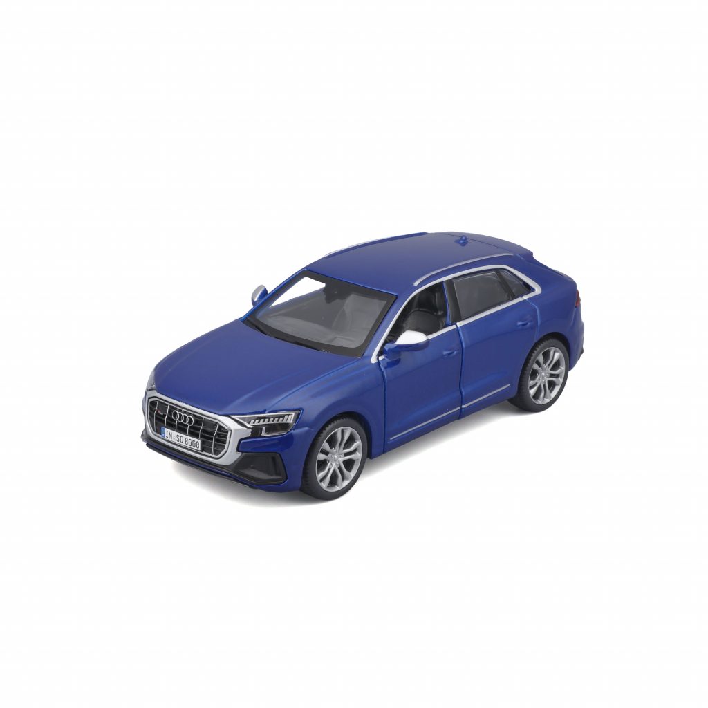 1:32 Bburago - Audi SQ8 2020 - Blue in Window Box