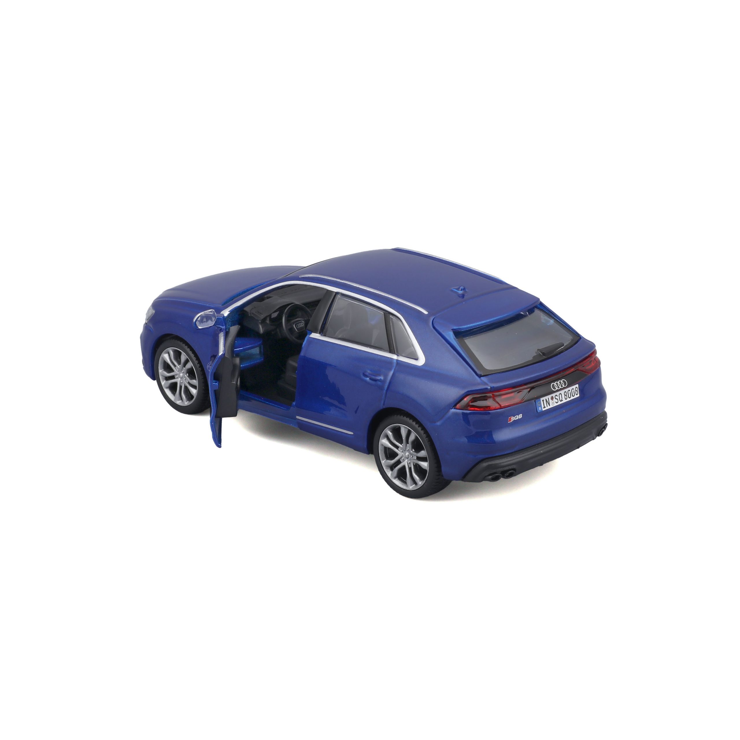 1:32 Bburago - Audi SQ8 2020 - Blue in Window Box - Image 7