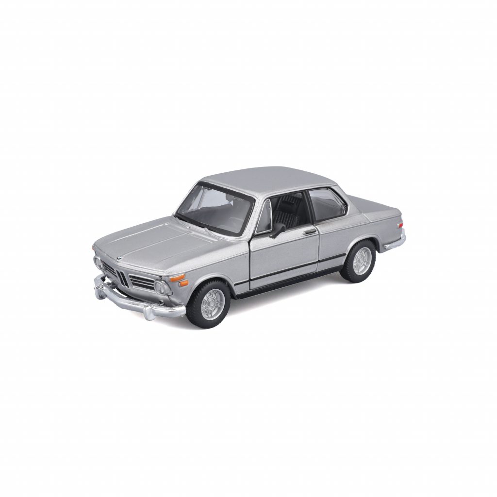 1:32 Bburago - 1972 BMW 2002 TII - Silver in Window Box