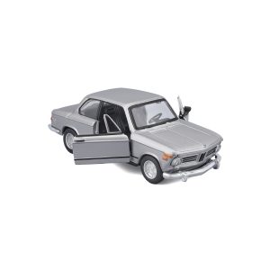 1:32 Bburago - 1972 BMW 2002 TII - Silver in Window Box - Image 1