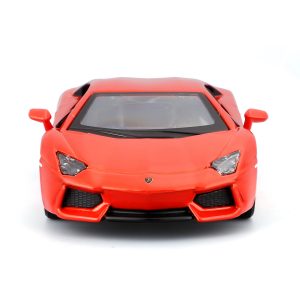1:32 Bburago - Lamborghini Aventador Coupe - Metallic Orange in Window Box - Image 3