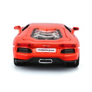 1:32 Bburago - Lamborghini Aventador Coupe - Metallic Orange in Window Box - Image 4