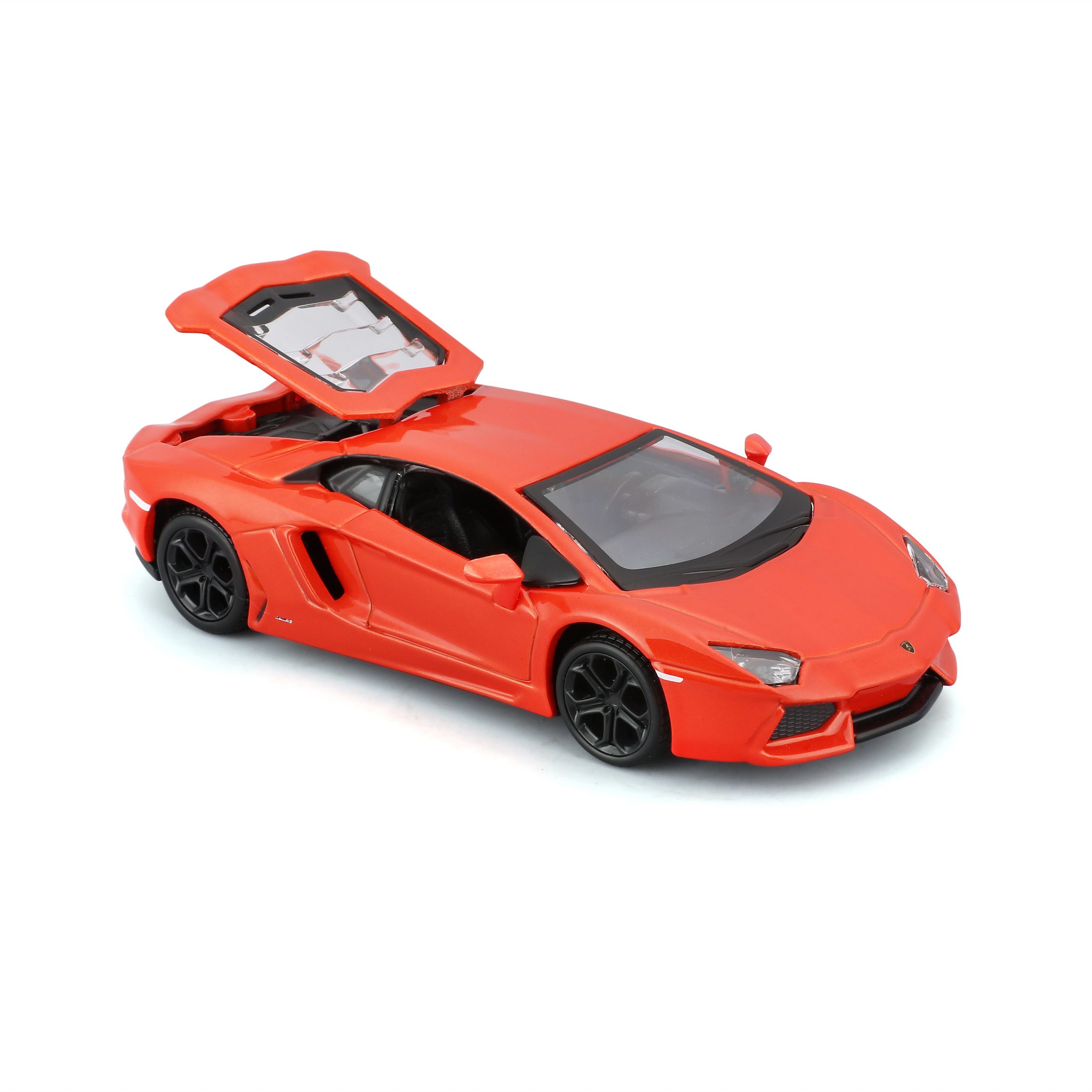 1:32 Bburago - Lamborghini Aventador Coupe - Metallic Orange in Window Box - Image 1