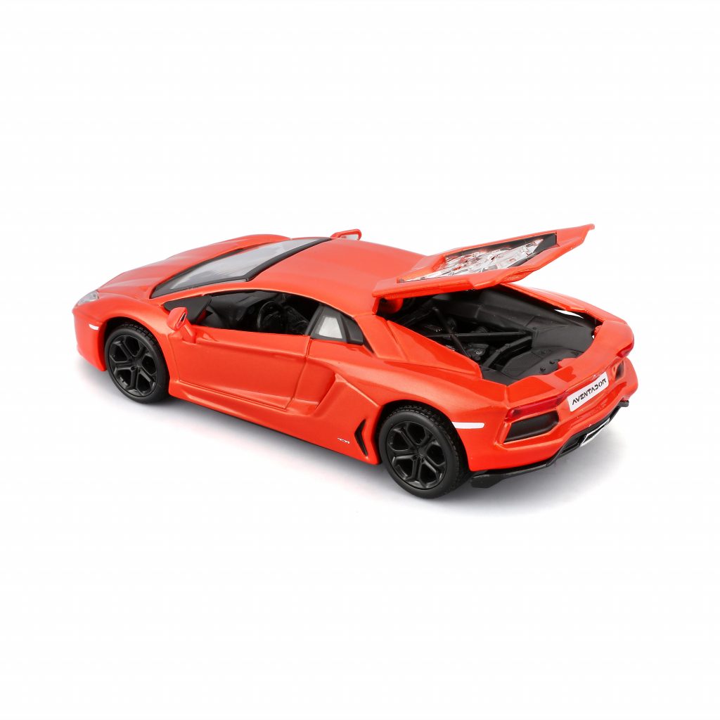 1:32 Bburago - Lamborghini Aventador Coupe - Metallic Orange in Window Box