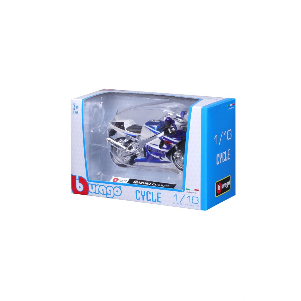 1:18 Bburago Motorcycle - Suzuki GSX-R750