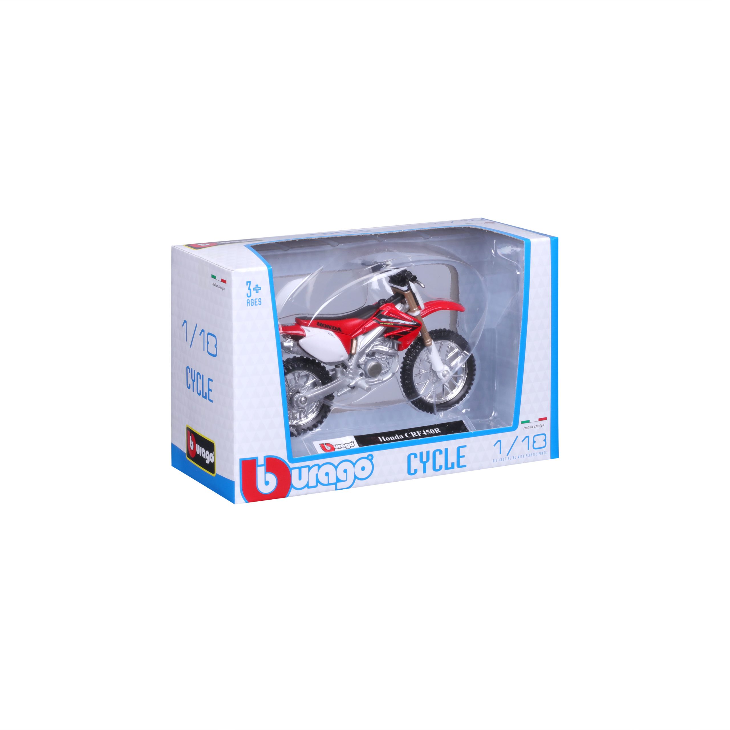 1:18 Bburago Motorcycle - Honda CRF450R - Image 6