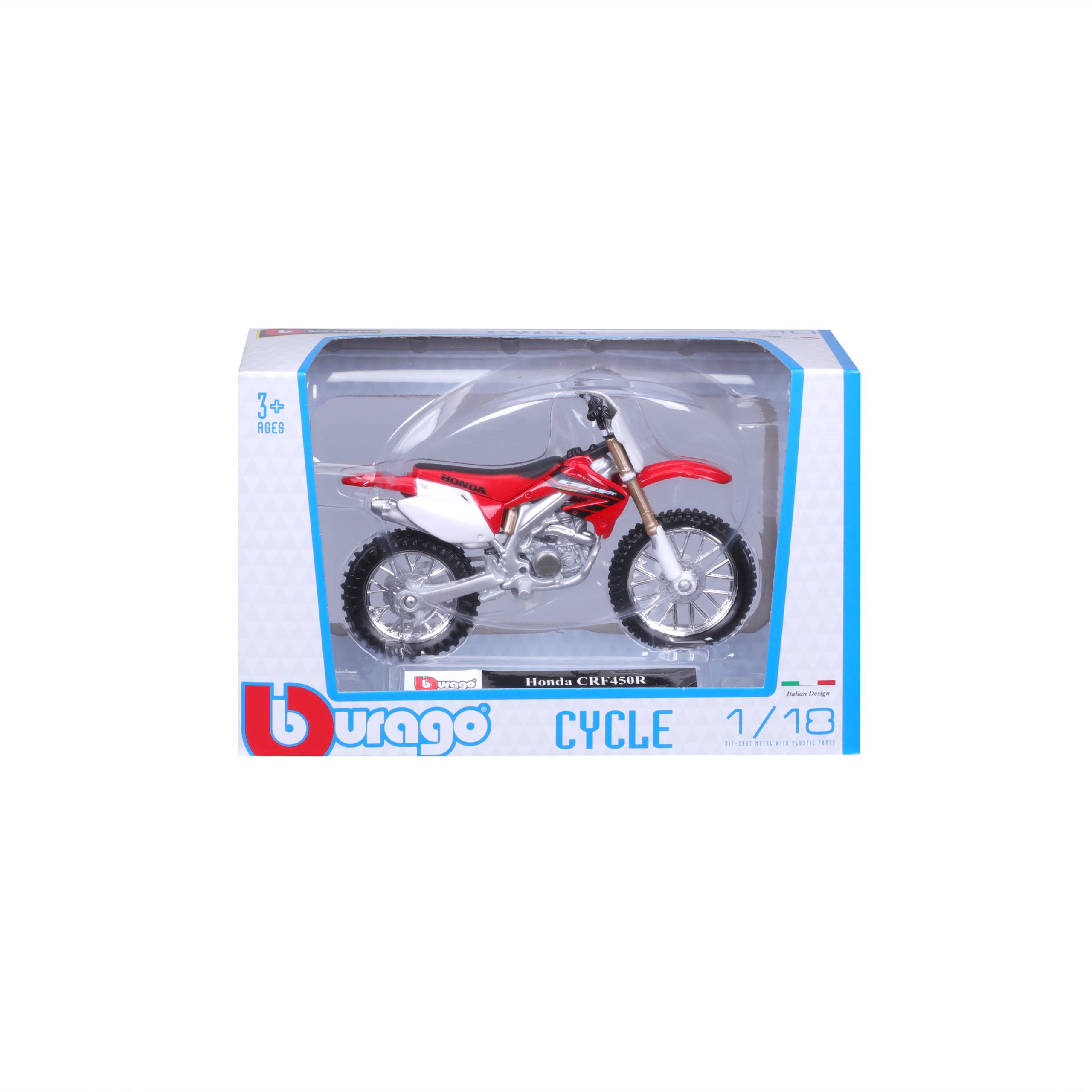 1:18 Bburago Motorcycle - Honda CRF450R - Image 7