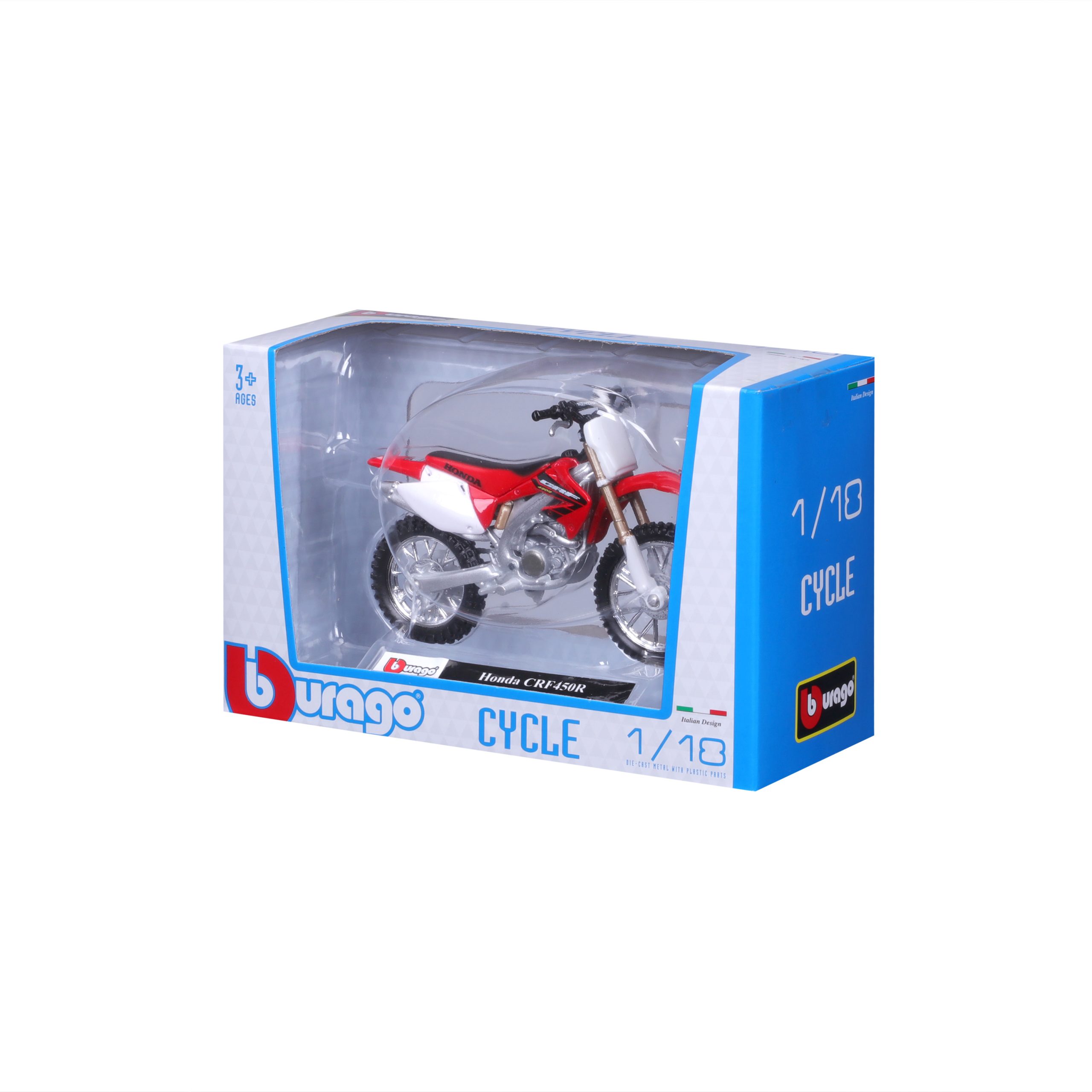 1:18 Bburago Motorcycle - Honda CRF450R - Image 8