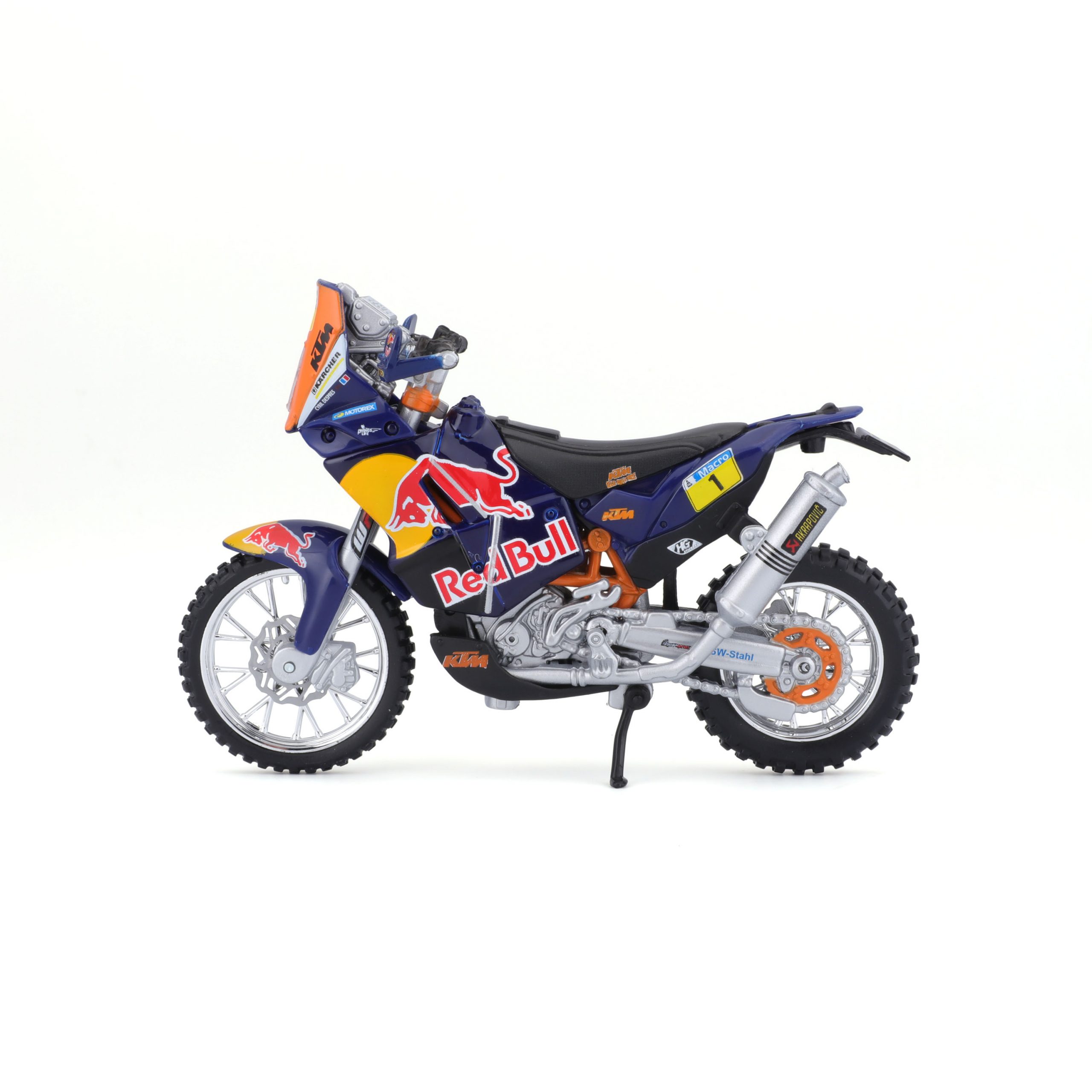 1:18 Bburago Motorcycle - Red Bull KTM 450 Dakar Rally - Image 4