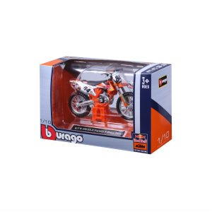 1:18 Bburago Motorcycle - Red Bull KTM 450 SX-F - Image 7