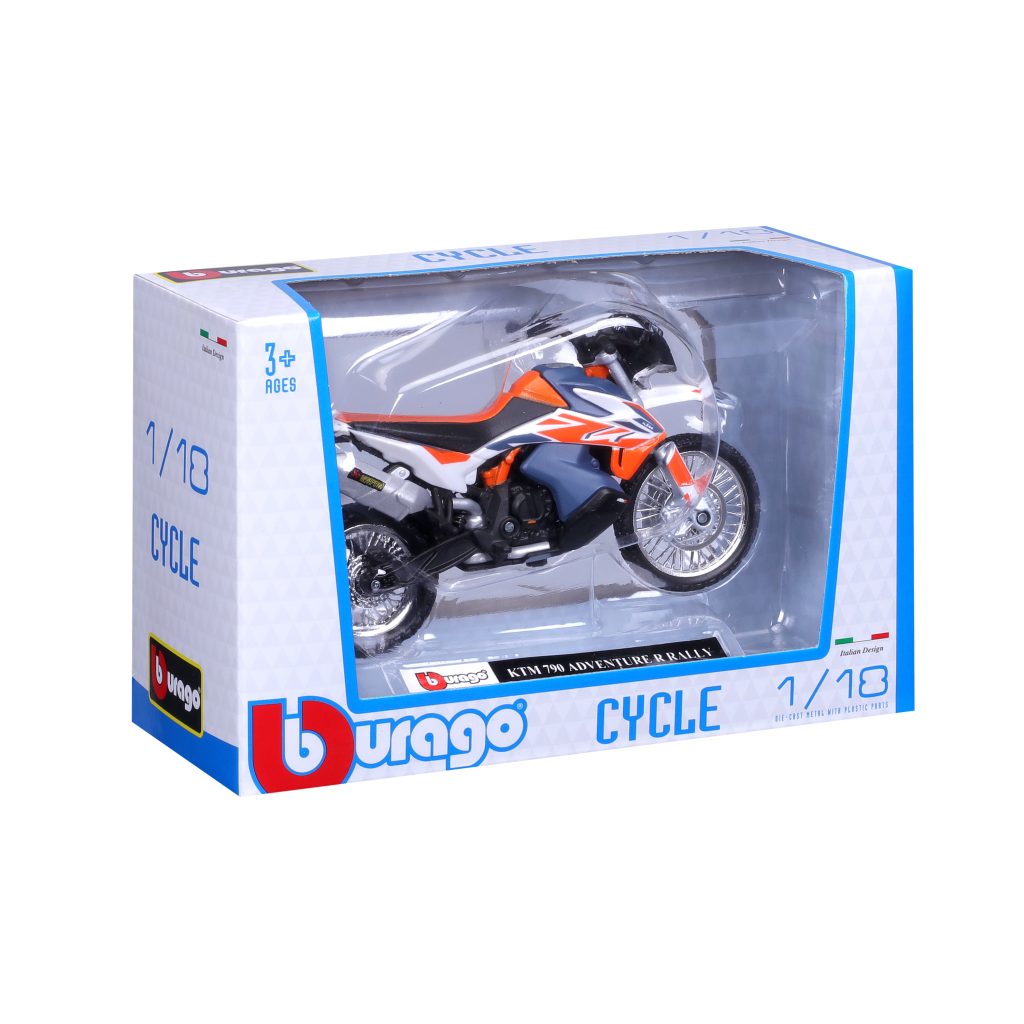 1:18 Bburago Motorcycle – KTM 790 Adventure R Rally