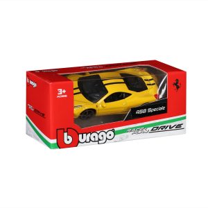 1:64 Ferrari - 458 Italia Speciale Yellow in Window Box - Image 8