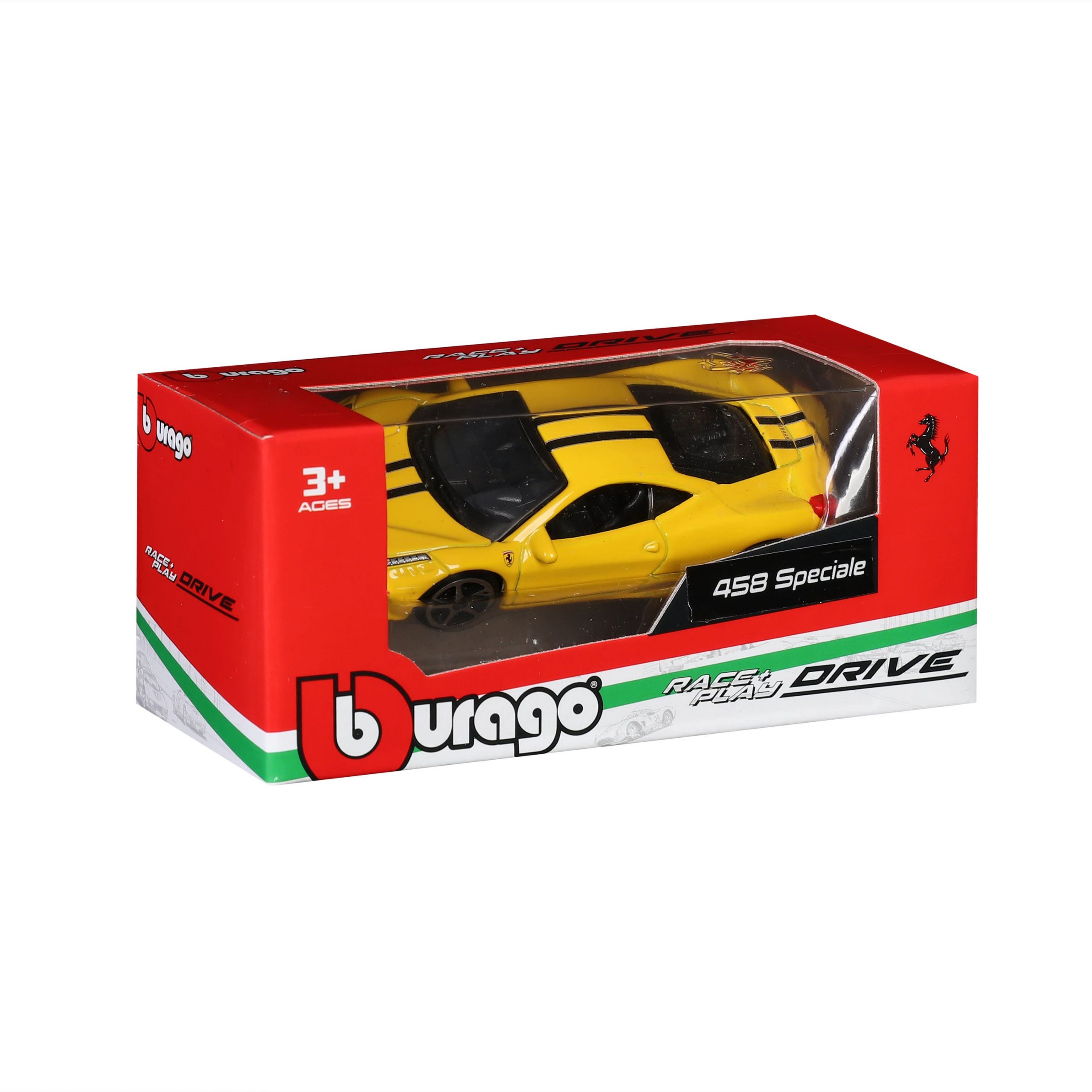 1:64 Ferrari - 458 Italia Speciale Yellow in Window Box - Image 8