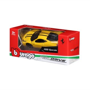 1:64 Ferrari - 458 Italia Speciale Yellow in Window Box - Image 7