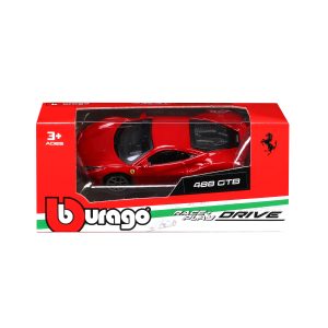 1:64 Ferrari 488 GTB - Red in Window Box - Image 1