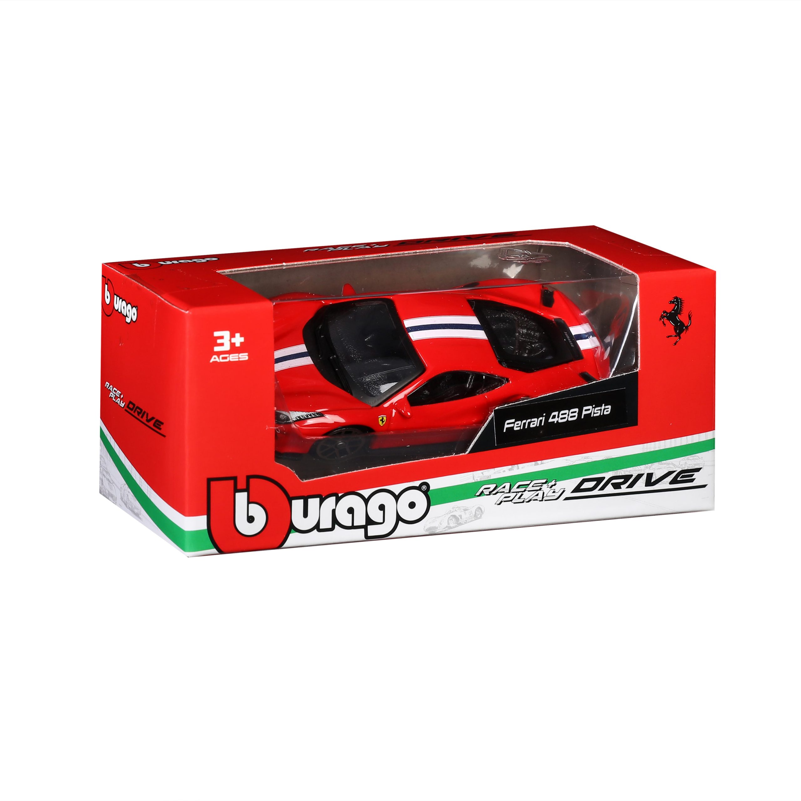 1:64 Ferrari 488 Pista - Red in Window Box - Image 2
