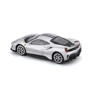 1:64 Ferrari 488 Pista - Silver in Window Box - Image 6