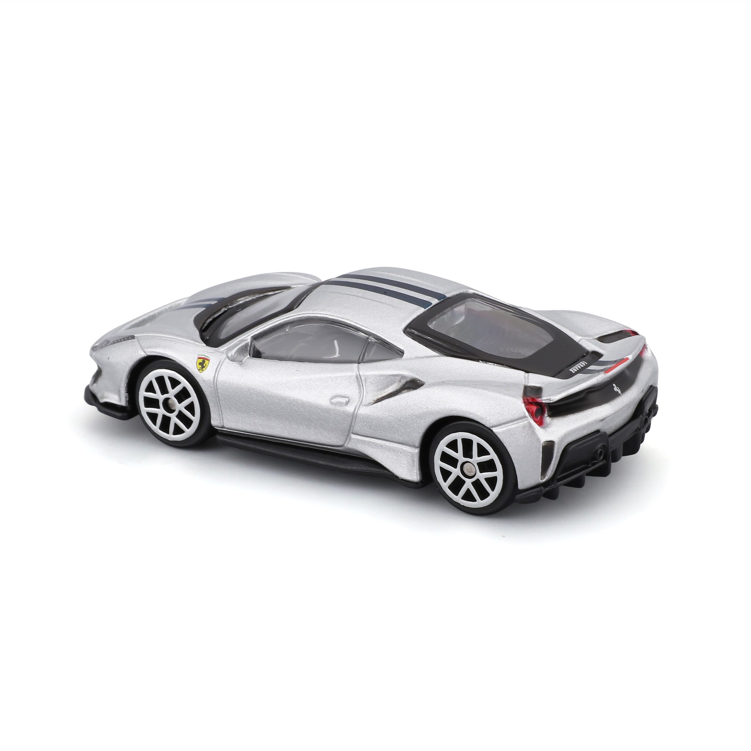 1:64 Ferrari 488 Pista - Silver in Window Box - Image 6