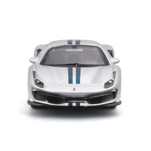 1:64 Ferrari 488 Pista - Silver in Window Box - Image 7