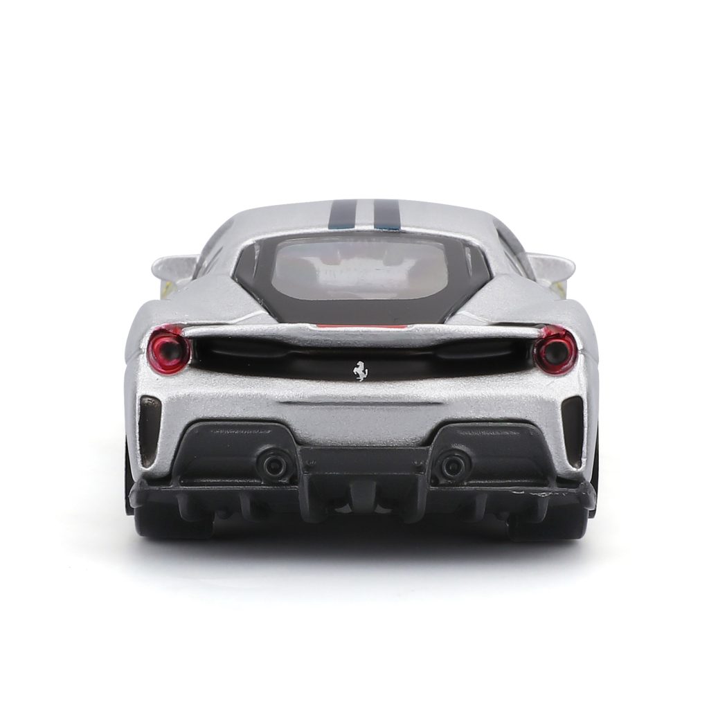 1:64 Ferrari 488 Pista - Silver in Window Box
