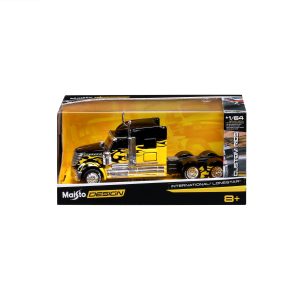 1:64 Maisto Custom Rigs - International Lonestar Black/Yellow - Image 1
