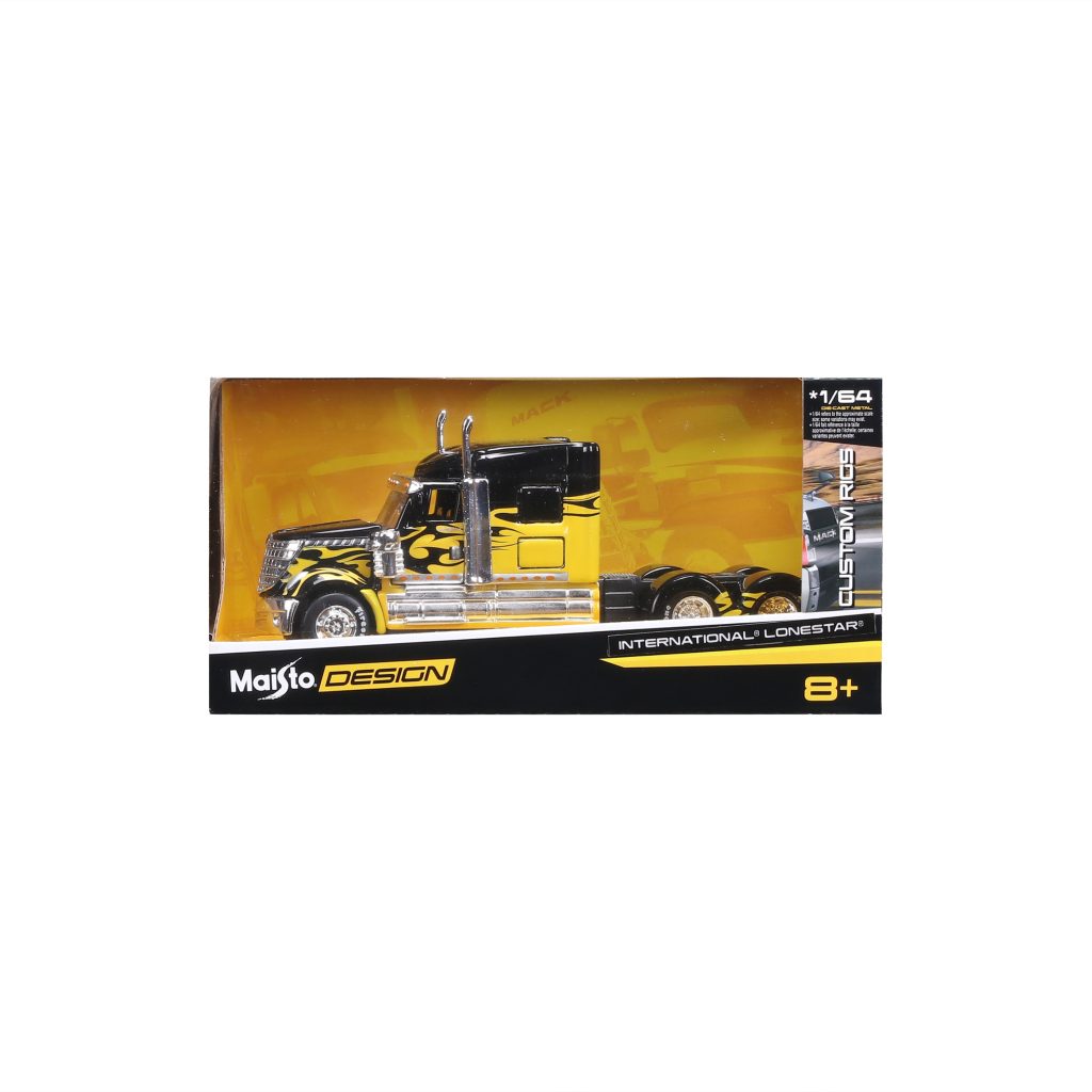 1:64 Maisto Custom Rigs - International Lonestar Black/Yellow