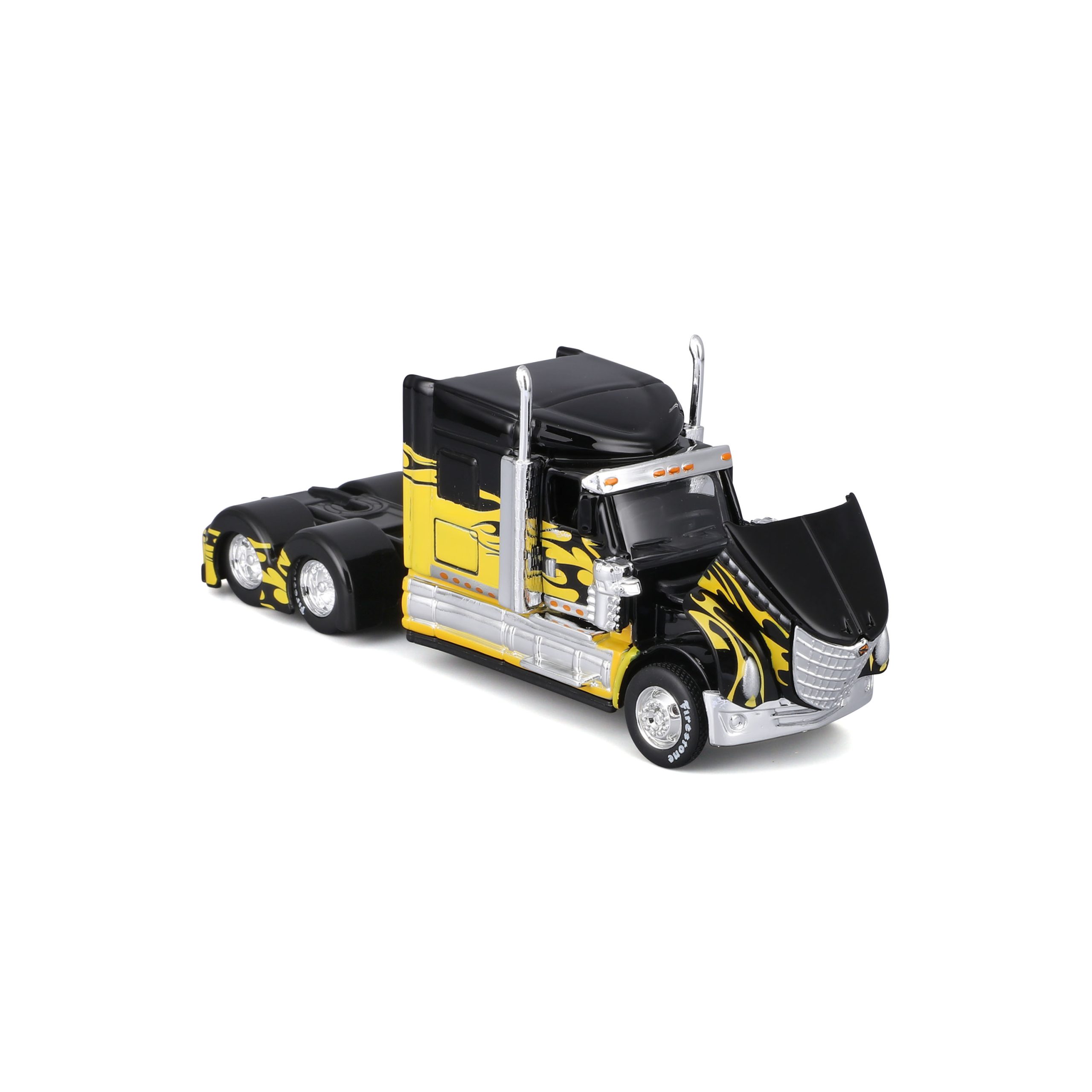 1:64 Maisto Custom Rigs - International Lonestar Black/Yellow - Image 5