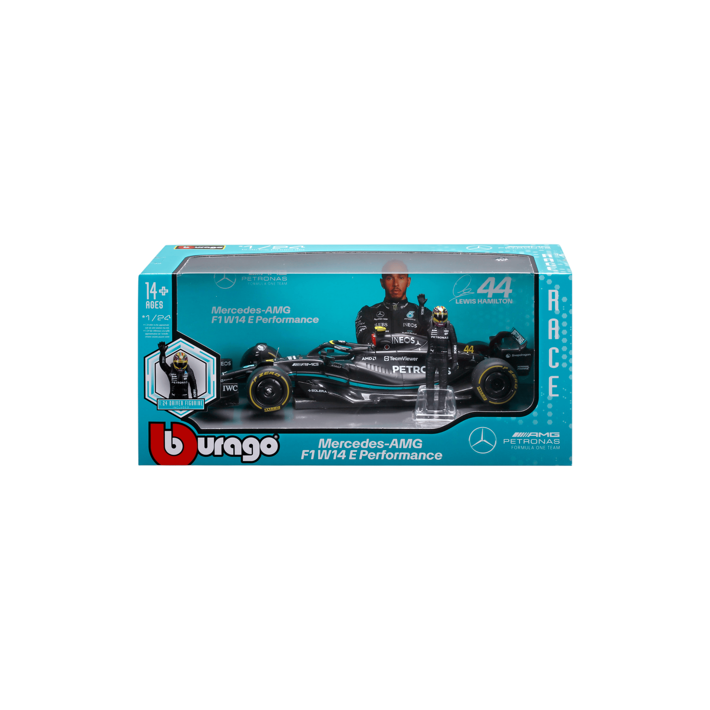 1:24 F1 2024 with figure - Mercedes-AMG W14 #44 Lewis Hamilton - Image 15