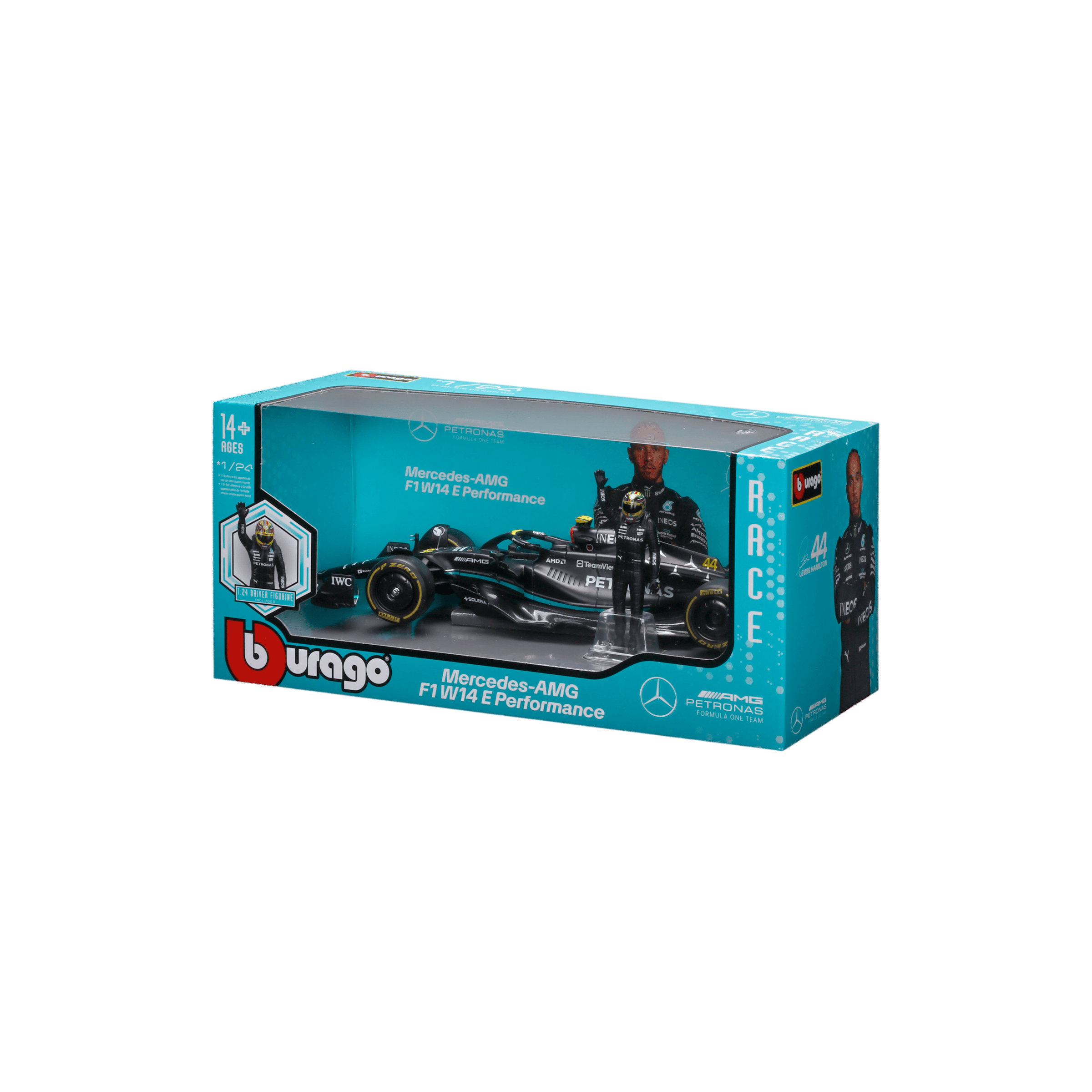 1:24 F1 2024 with figure - Mercedes-AMG W14 #44 Lewis Hamilton - Image 14