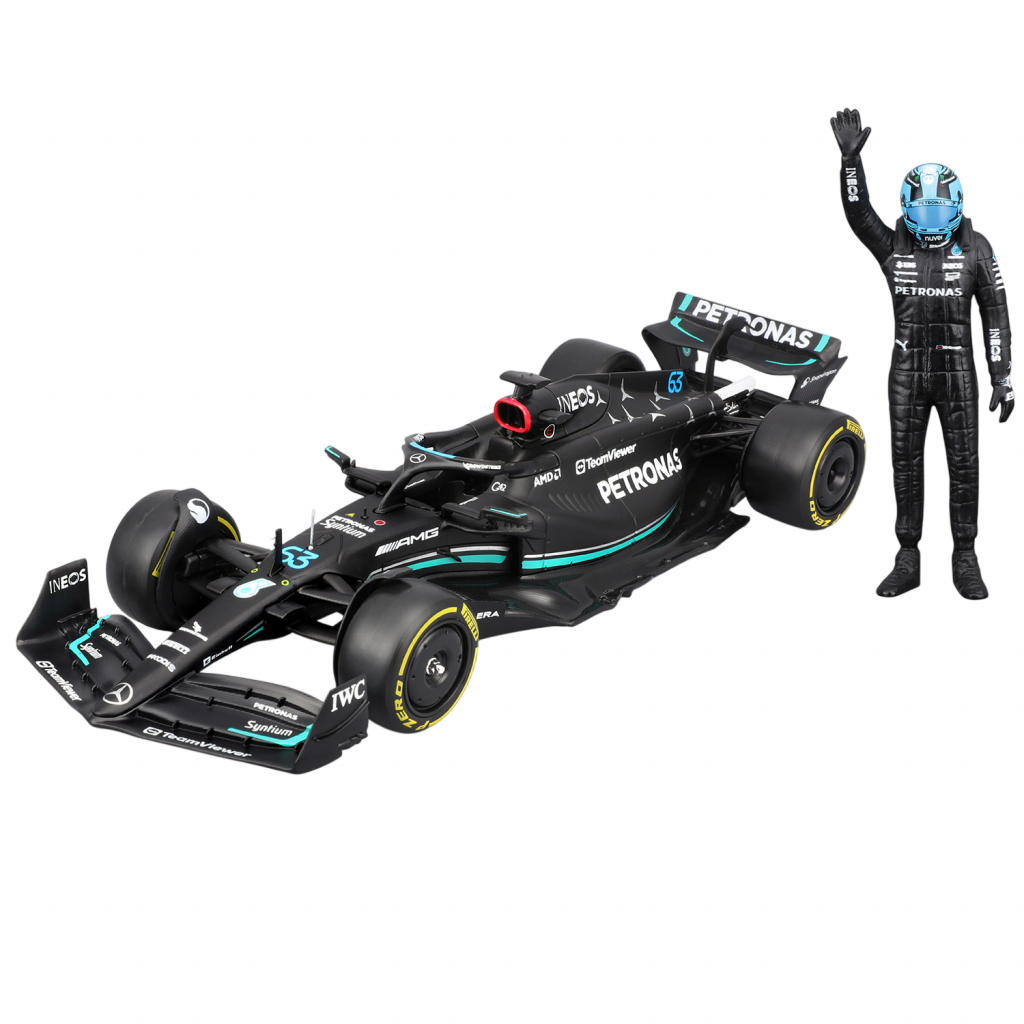 1:24 F1 2024 with Figure - Mercedes-AMG W14 #63 George Russell