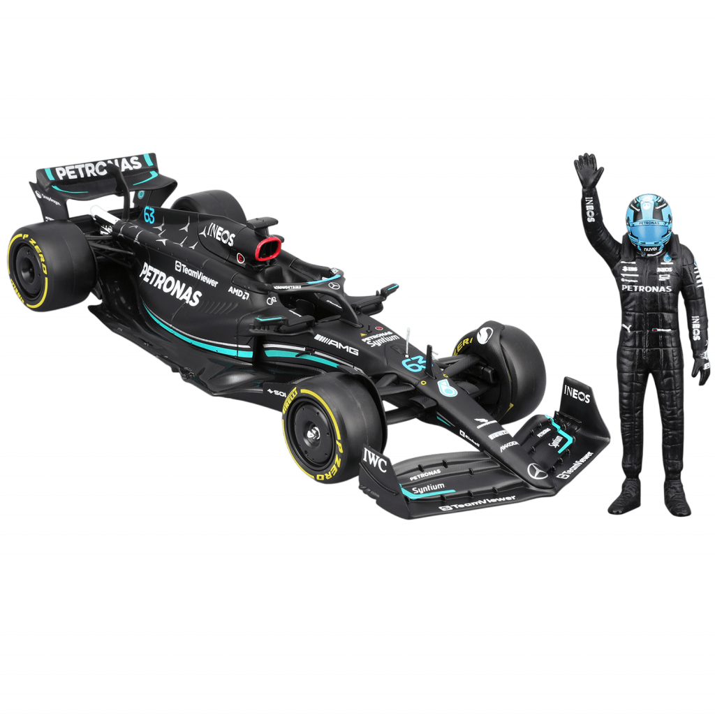 1:24 F1 2024 with Figure - Mercedes-AMG W14 #63 George Russell