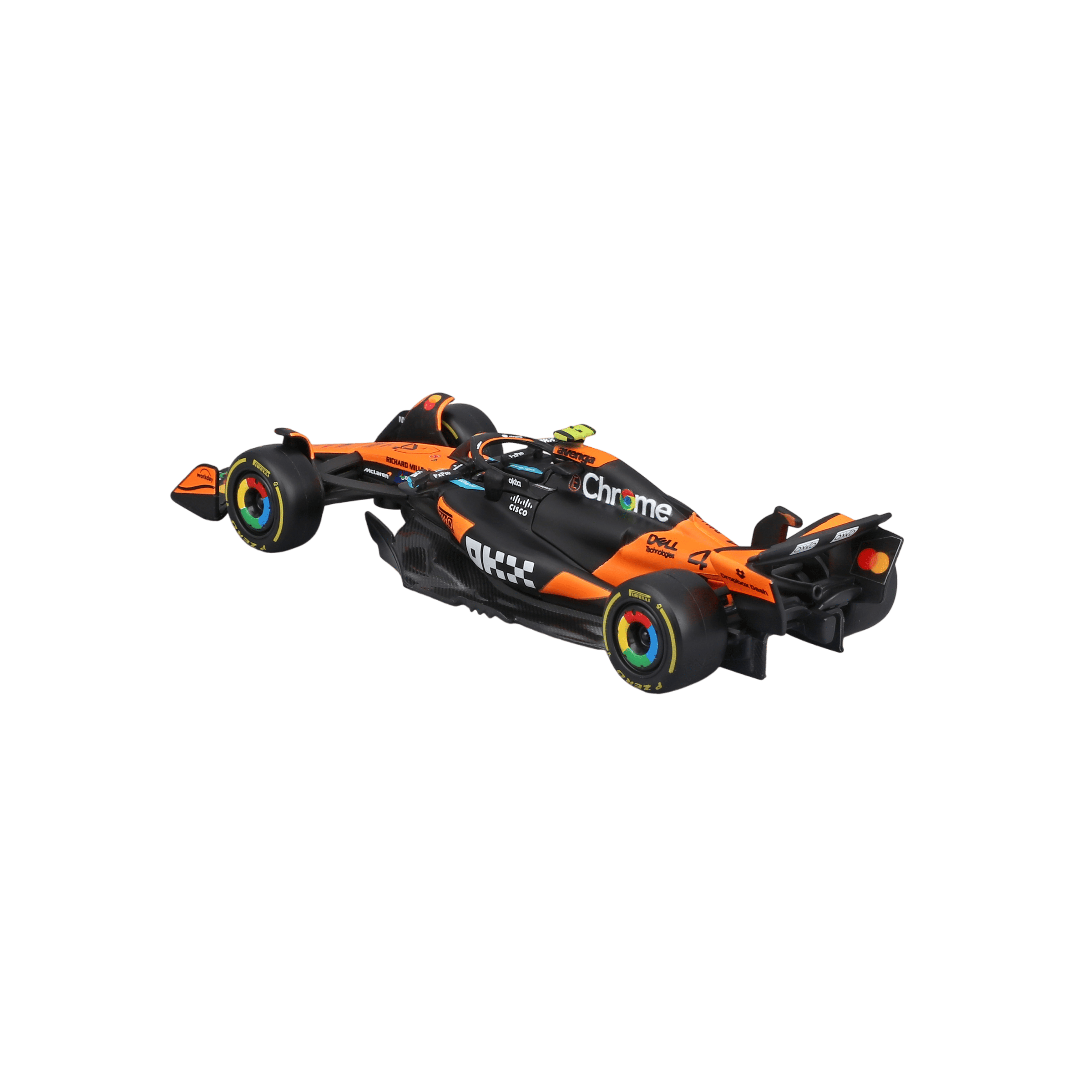 1:43 McLaren MCL39 #4 Lando Norris without helmet in Window Box - Image 7