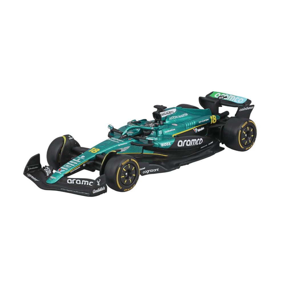 1:43 F1 2025 - Aston Martin AMR25 #18 Lance Stroll in Acrylic Box