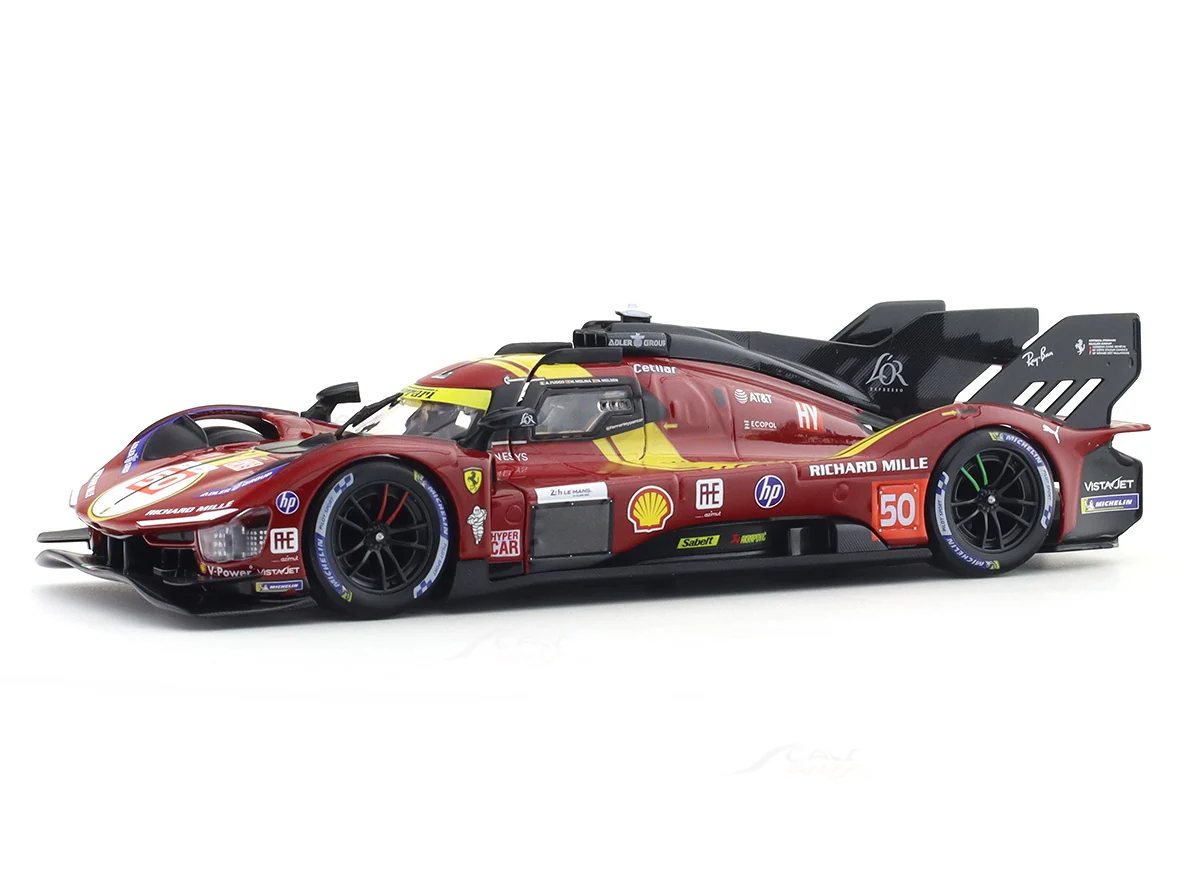 1:43 WEC 2025 – Ferrari 499P – #50 Fuoco, Molina, Nielsen in Acrylic Box - Image 1
